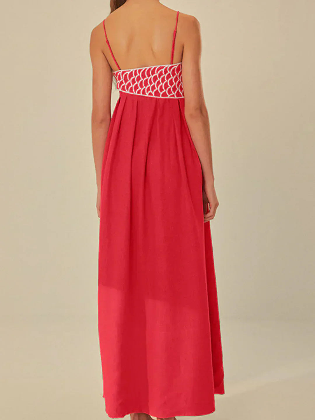 Valenzora | Fish Spaghetti Strap Midi Dress
