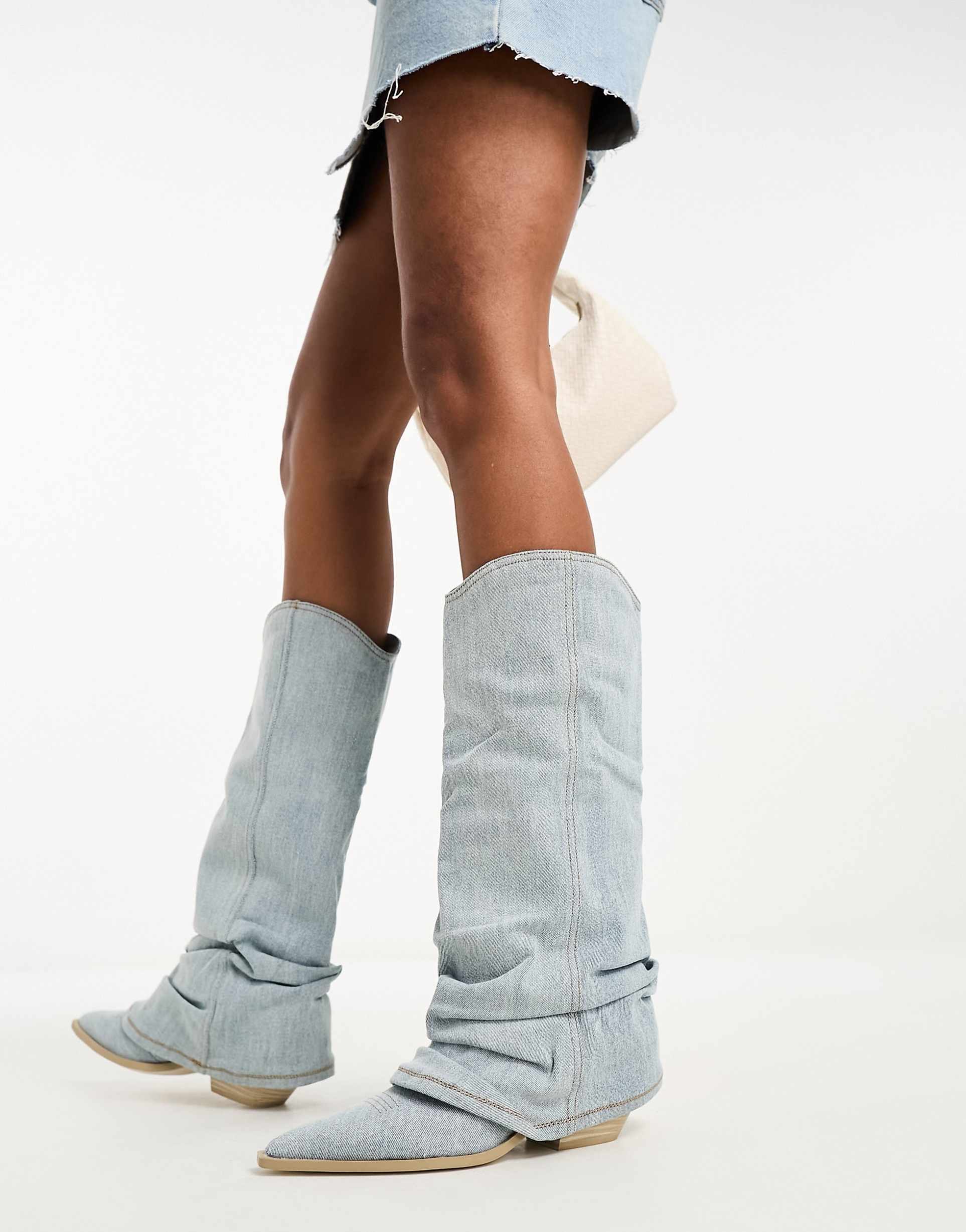 Valenzora | Denim Fashion Boots for Women