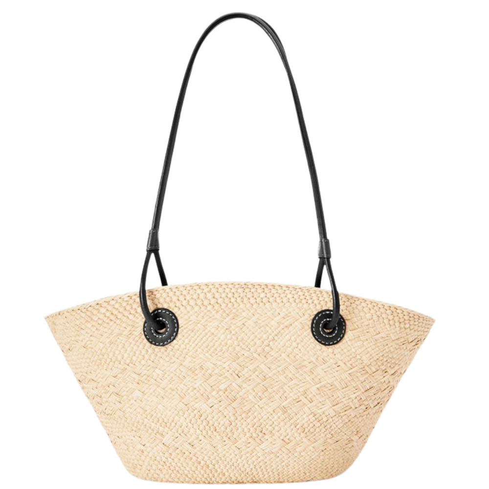 Valenzora | Straw bag with details