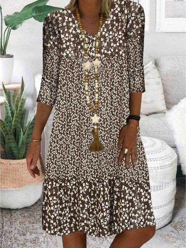 Valenzora | Abstract Print Mini Dress for Women