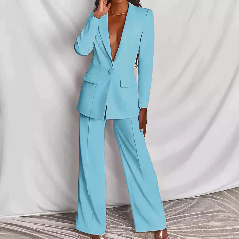 Valenzora | Fashionable set consisting of a stylish blazer and elegant trousers