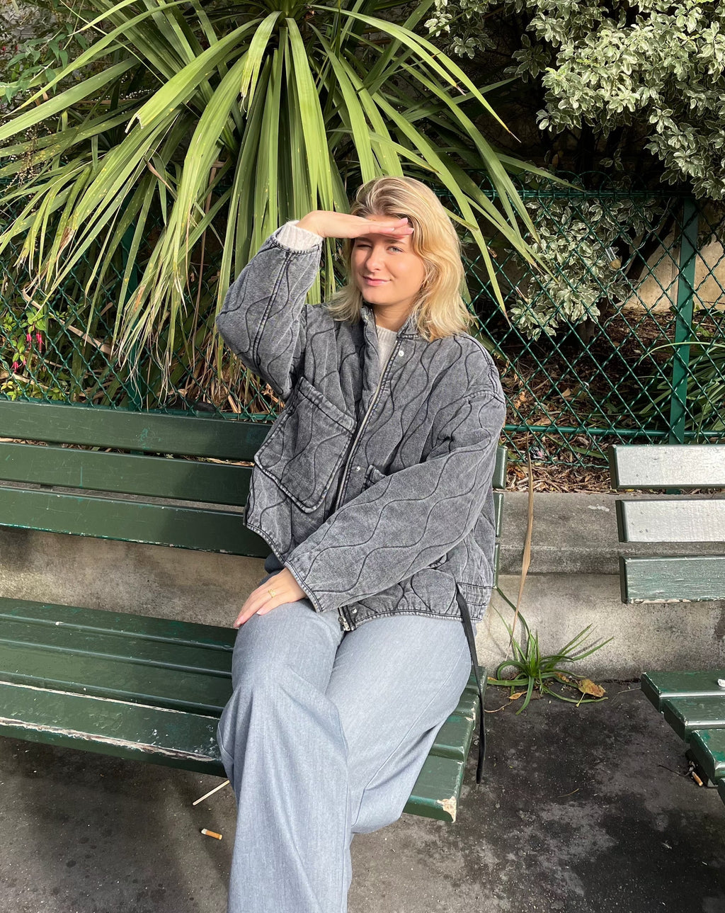 Valenzora | Must-Have Grey Jacket with Large Pockets