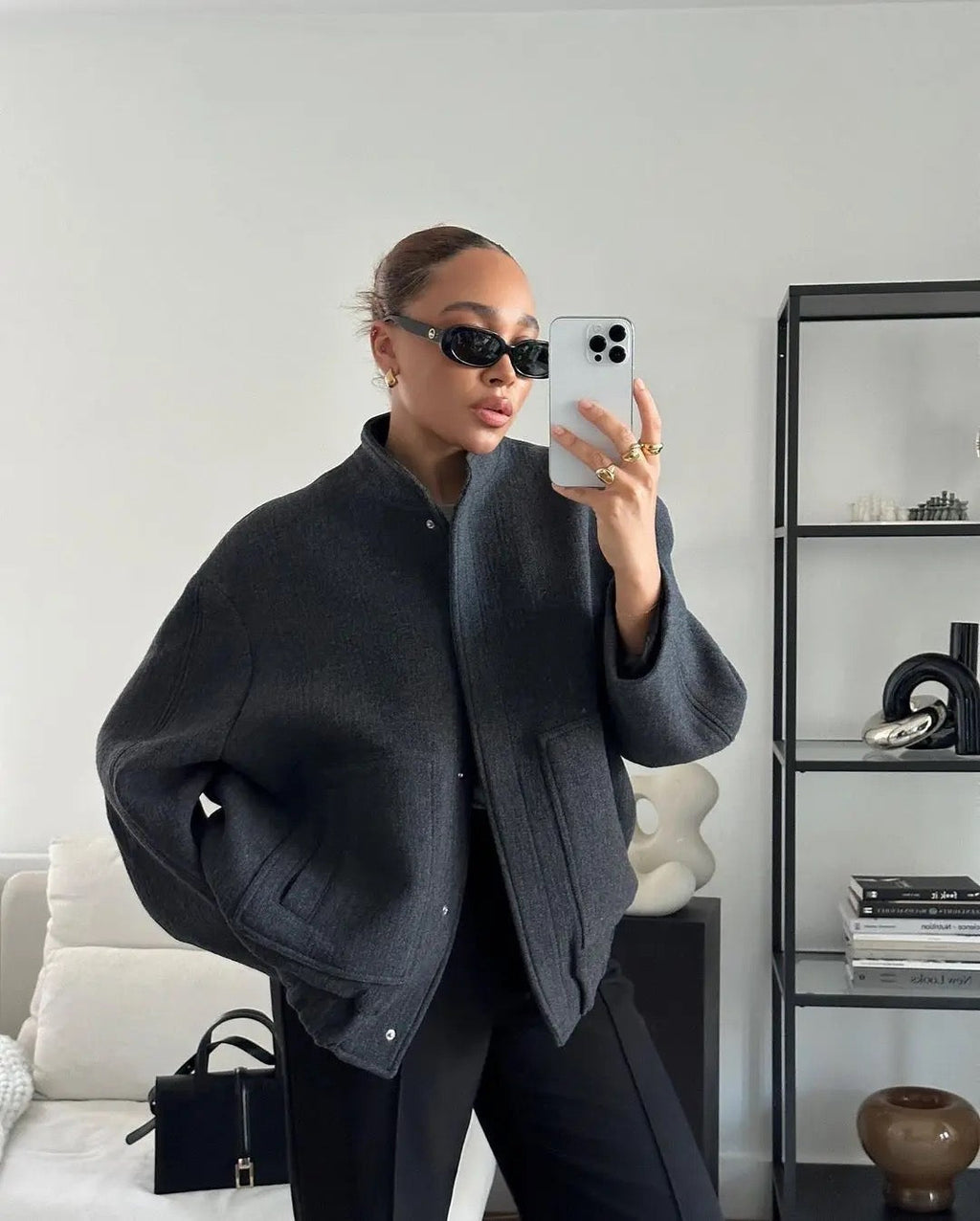 Valenzora | Oversized luxury bomber jacket for women, best-selling autumn jacket 2023