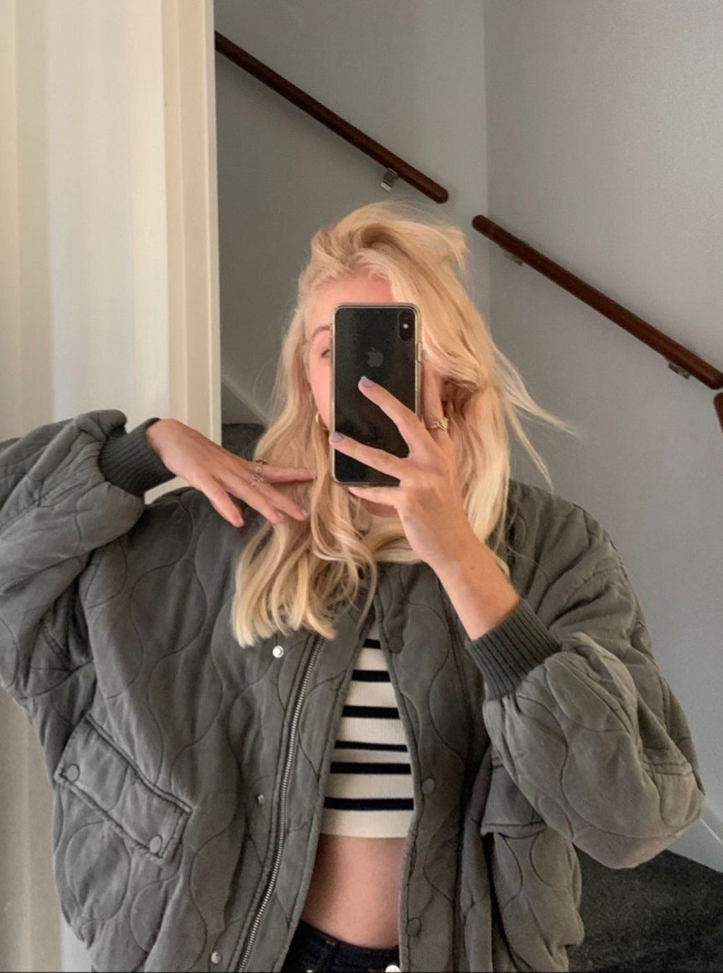 Valenzora | Padded bomber jacket