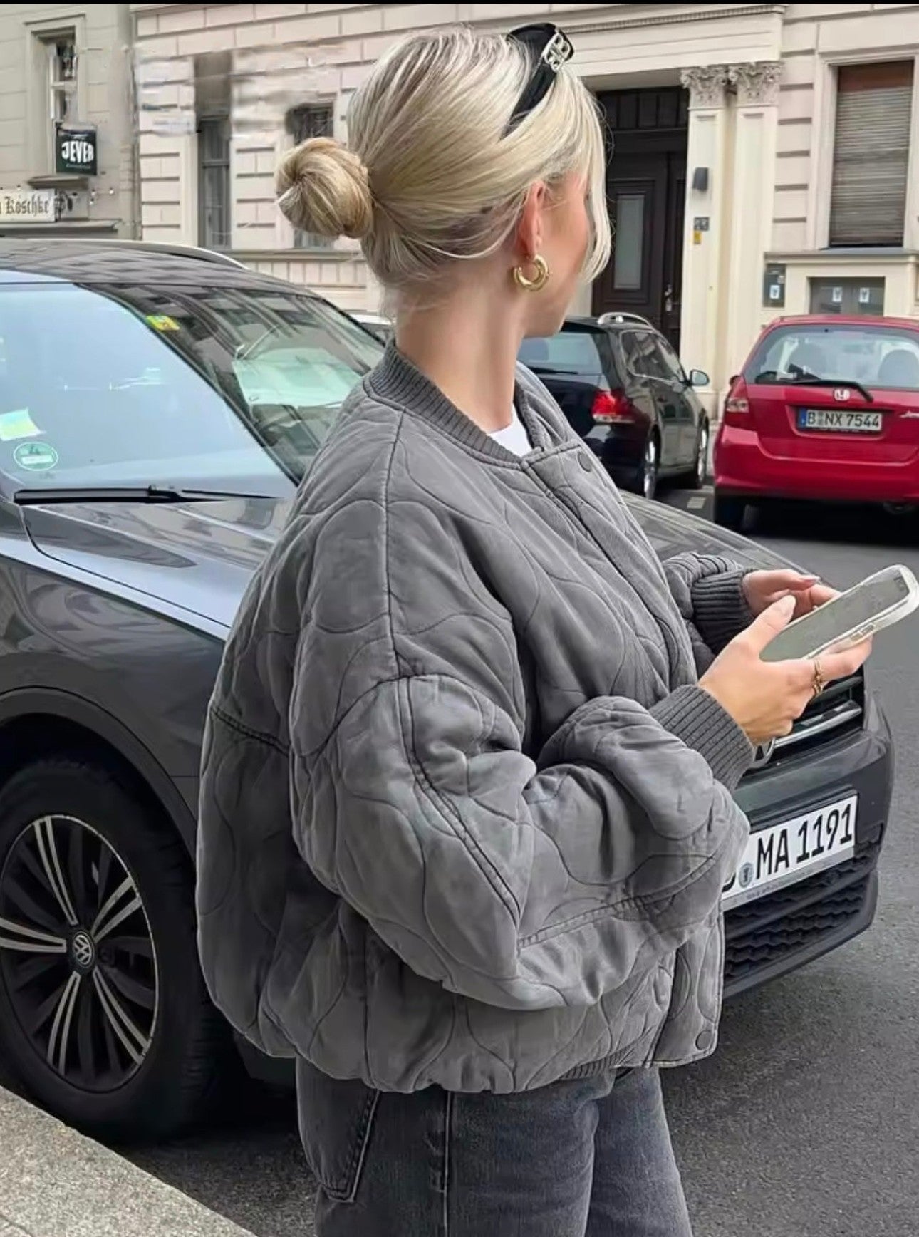 Valenzora | Padded bomber jacket
