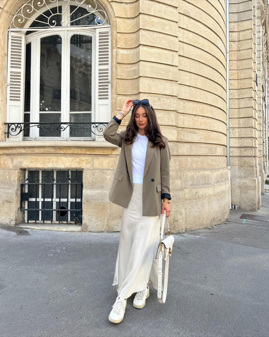 Valenzora | Satin Maxi Skirt for Women