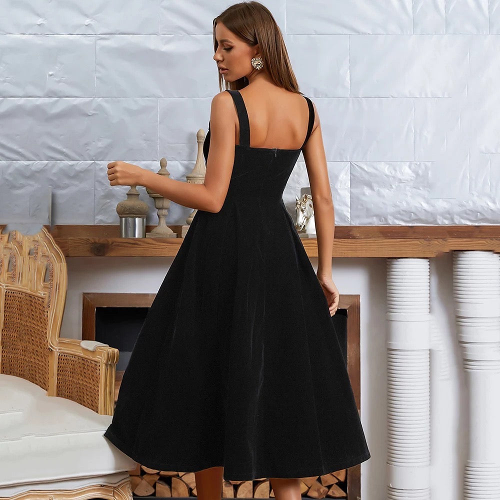 Teelanges Ballkleid im Herz-Ausschnitt-Stil