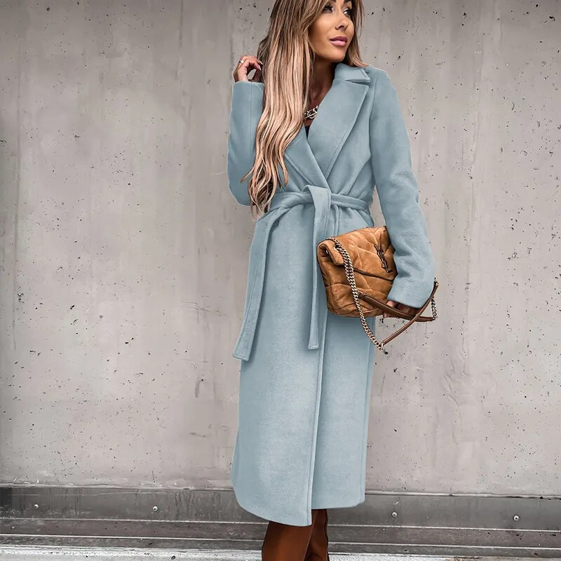 Valenzora Coat | Elegant long coat for women