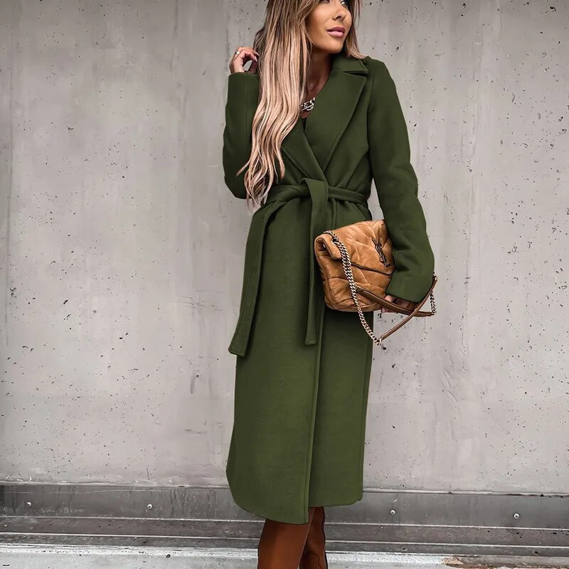Valenzora Coat | Elegant long coat for women