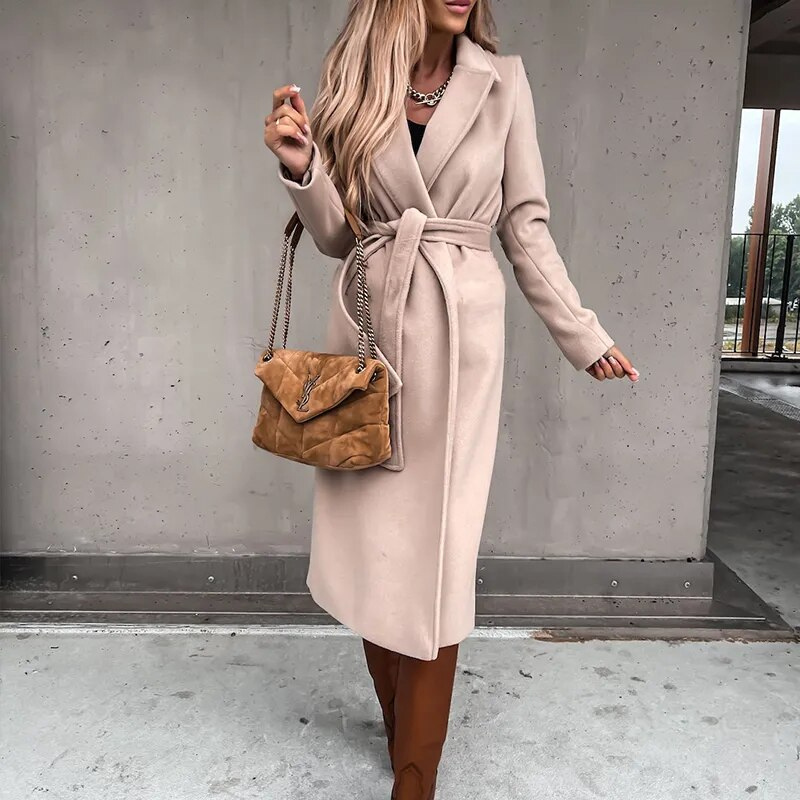 Valenzora Coat | Elegant long coat for women