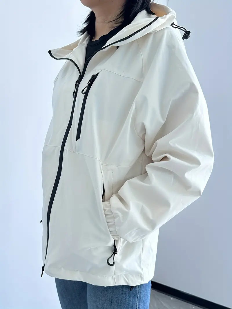 Valenzora | Water and Windproof Hooded Jacket for Women