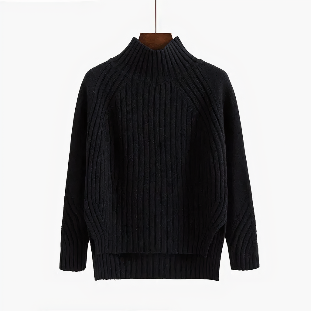 Valenzora | R neckline Cozy knit sweater for women