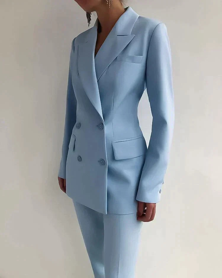 Valenzora | Elegant Blazer and Trousers Set for Women