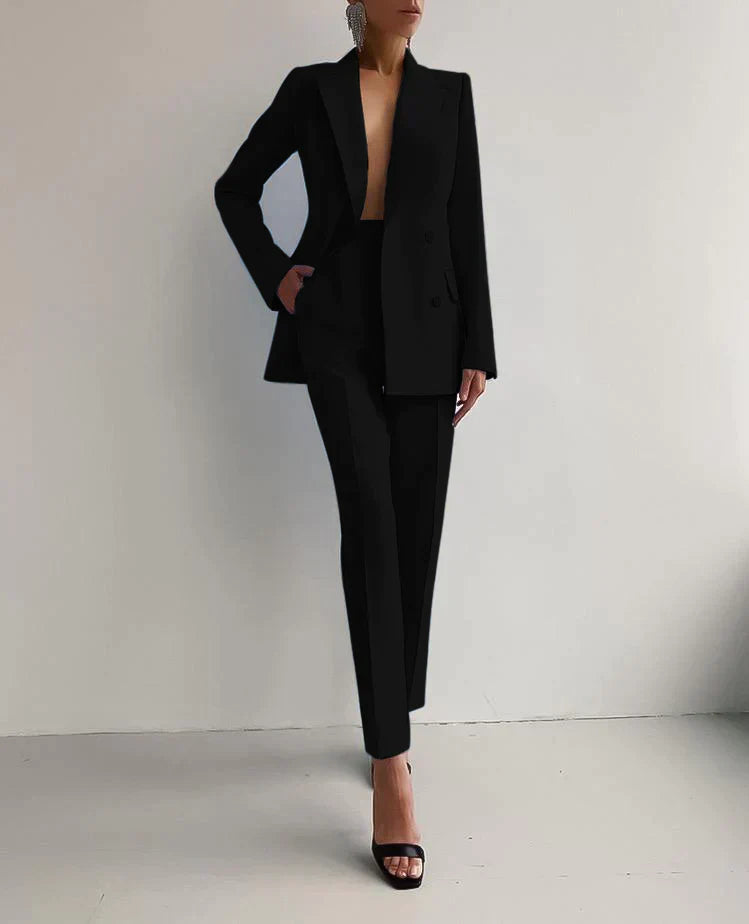 Valenzora | Elegant Blazer and Trousers Set for Women