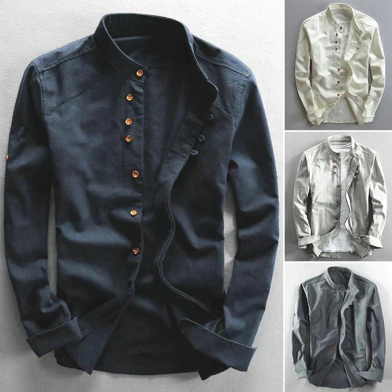 Valenzora | Elegantes japanisches Leinenhemd