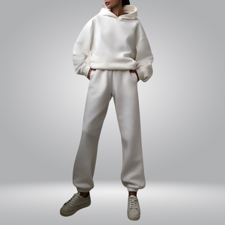 Valenzora | Tracksuit Casual 2-piece Hoodie & Sweatpants Set for Women