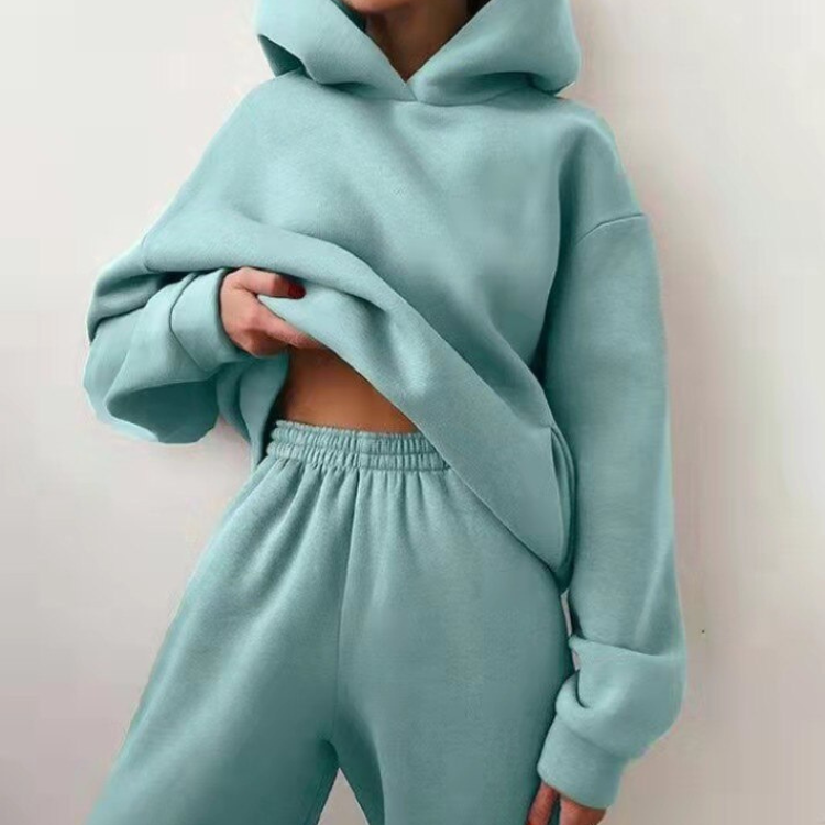 Valenzora | Tracksuit Casual 2-piece Hoodie & Sweatpants Set for Women