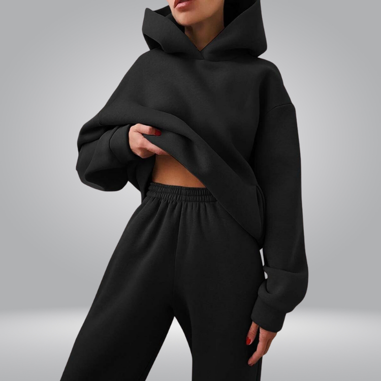 Valenzora | Tracksuit Casual 2-piece Hoodie & Sweatpants Set for Women