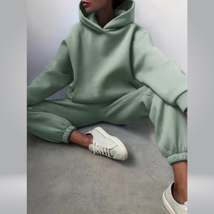 Valenzora | Tracksuit Casual 2-piece Hoodie & Sweatpants Set for Women