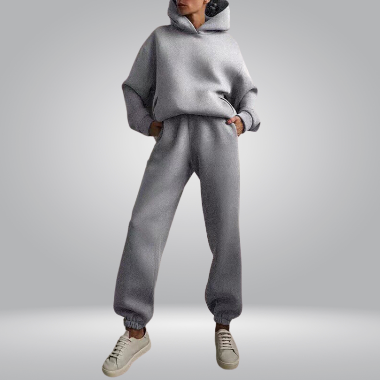 Valenzora | Tracksuit Casual 2-piece Hoodie & Sweatpants Set for Women