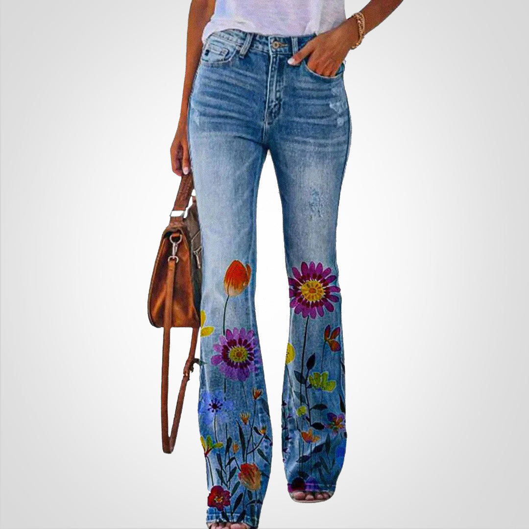 Valenzora | Denim with floral print