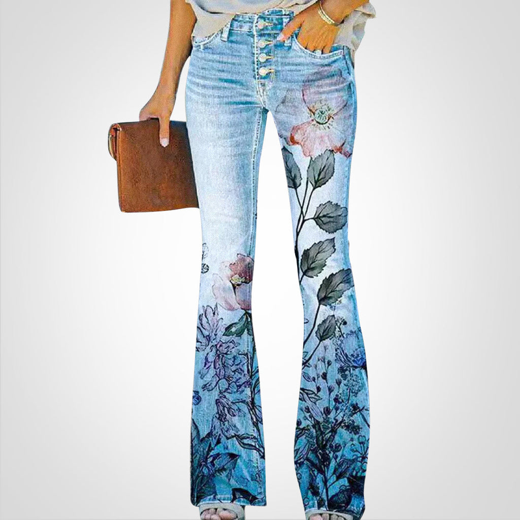 Valenzora | Denim with floral print