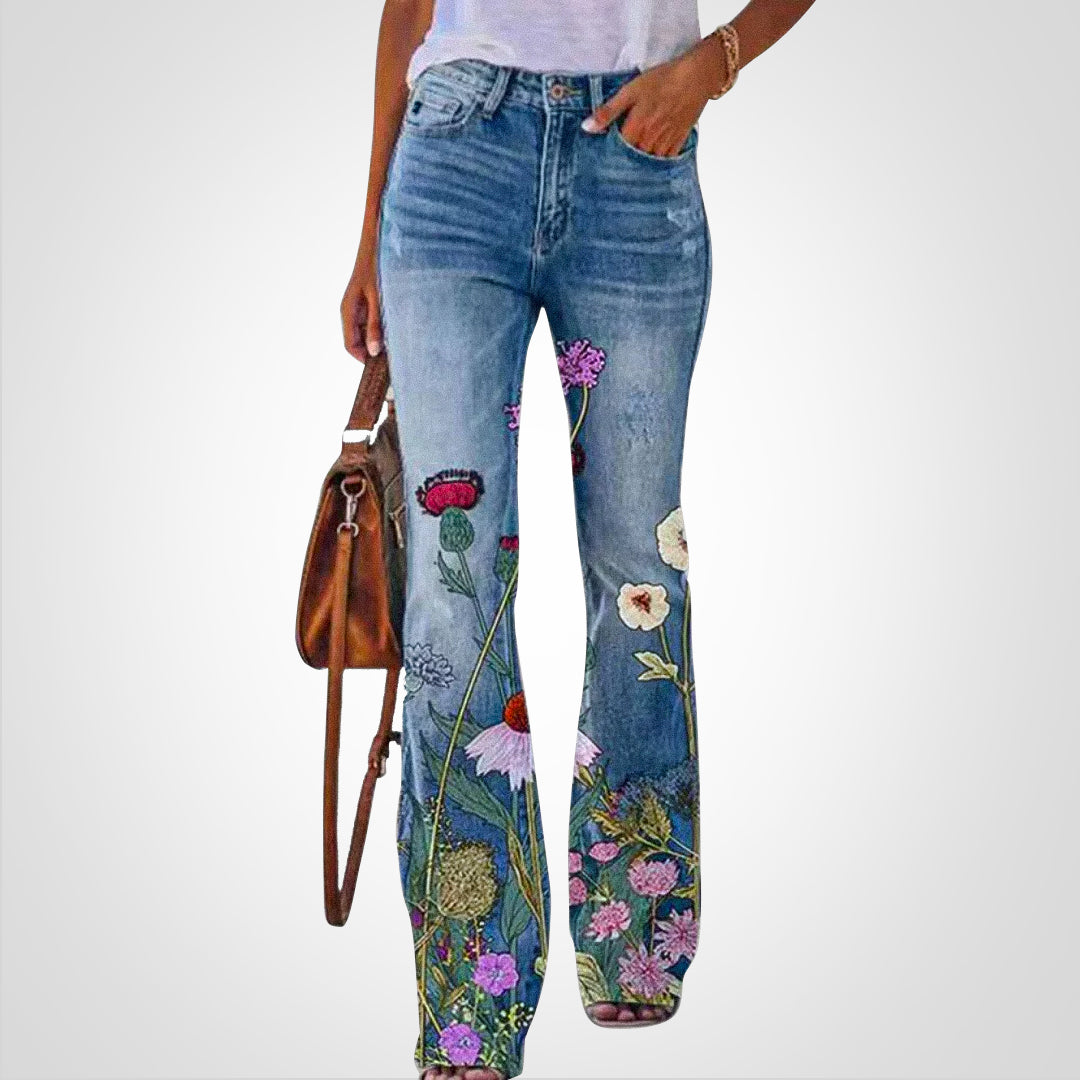 Valenzora | Denim with floral print