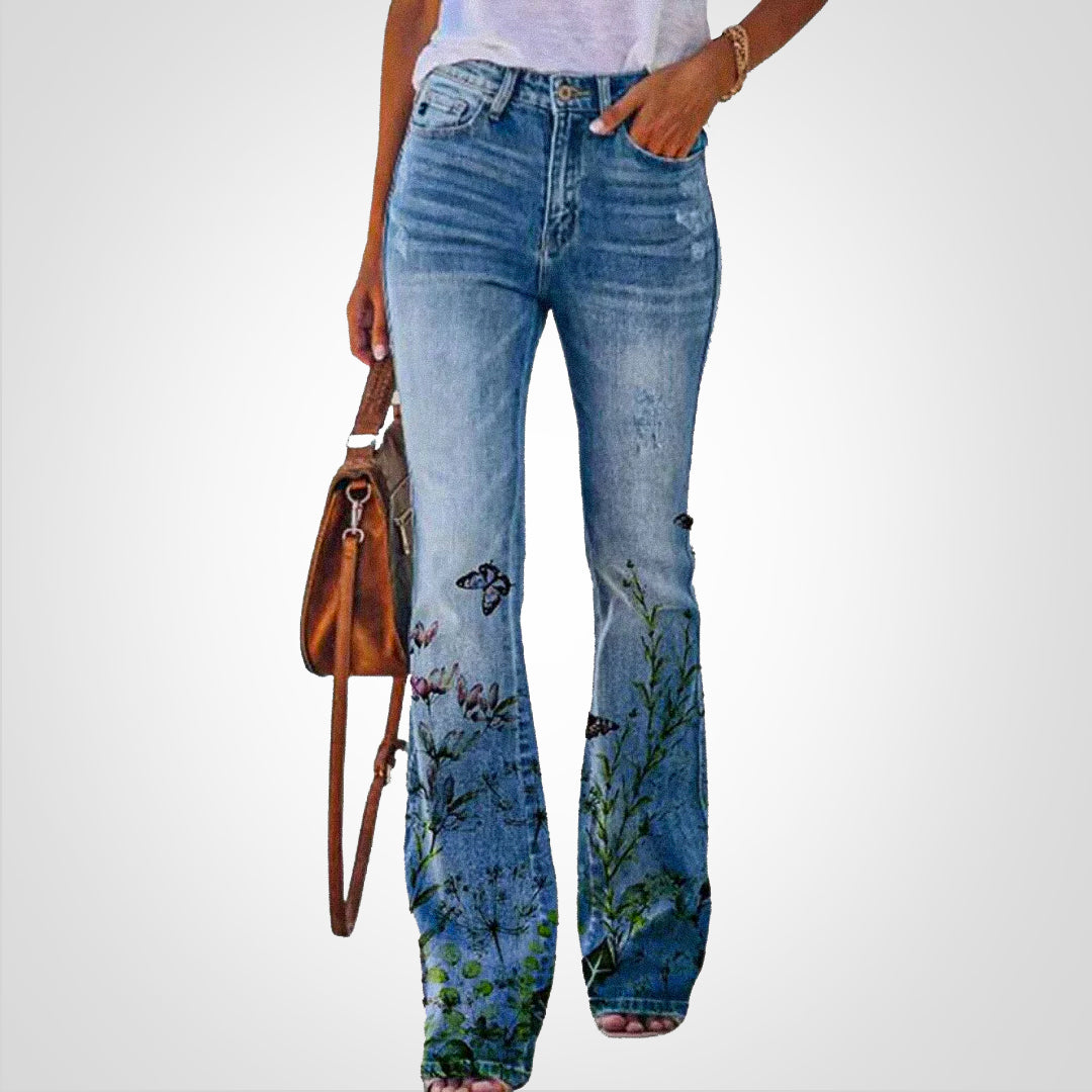 Valenzora | Denim with floral print