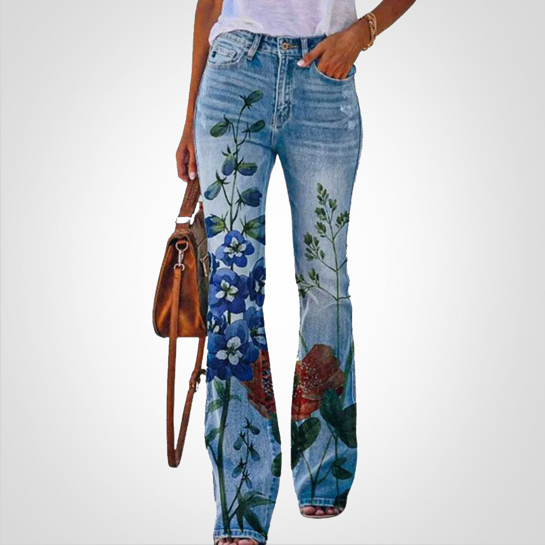 Valenzora | Denim with floral print