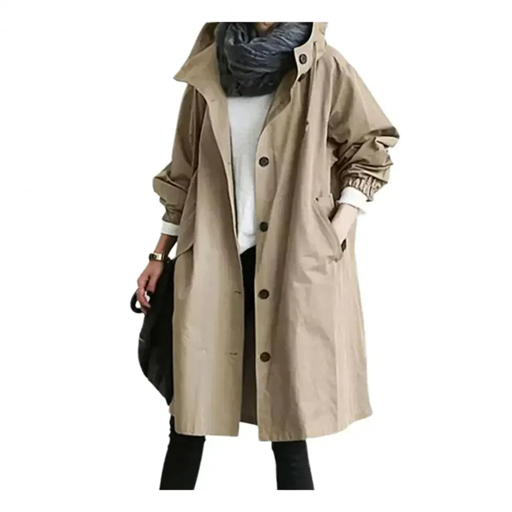 Valenzora | Stylish women's windbreaker trench coat