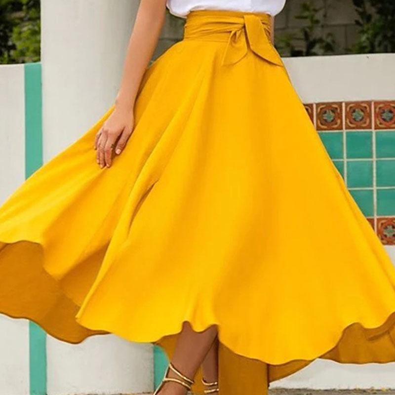 Valenzora | Long Vintage High Waist Large Belt Solid Color