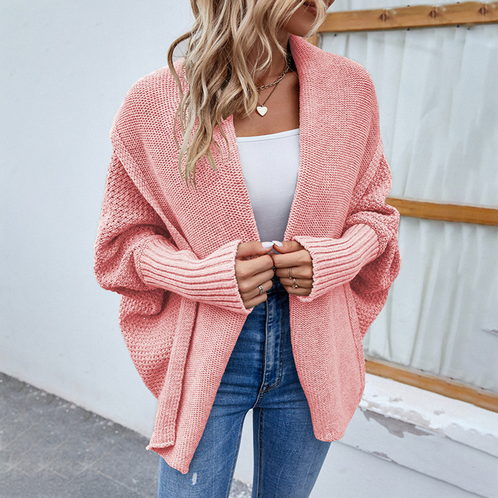 Valenzora | Damen Strickpullover mit Fledermausärmeln