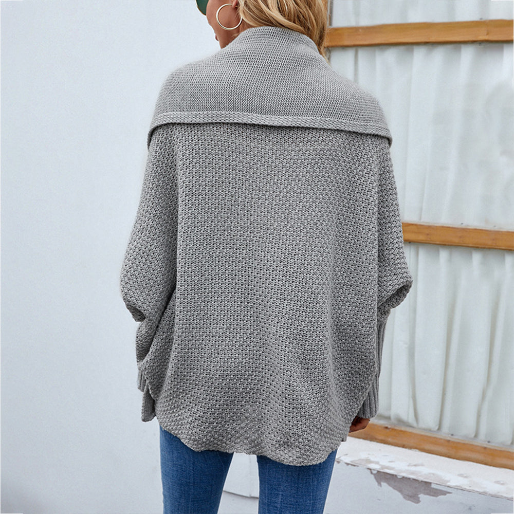 Valenzora | Damen Strickpullover mit Fledermausärmeln