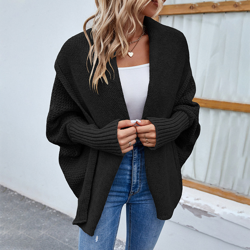 Valenzora | Damen Strickpullover mit Fledermausärmeln