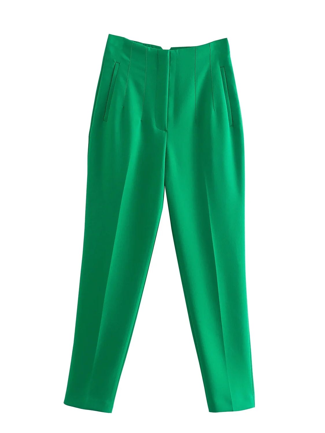 Valenzora Vintage trousers with straight zipper and high waist