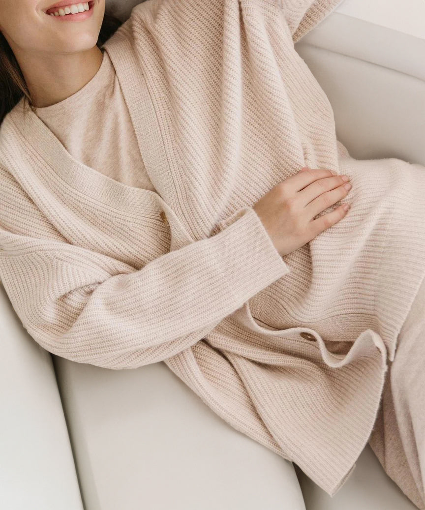 Valenzora | Oversized cardigan with button placket, women's clothing