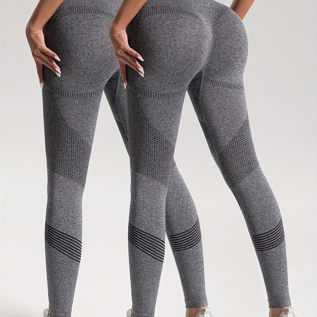 Valenzora | Elegance 2er-Set gepunktete Fitness Leggings für stilvolle Workouts