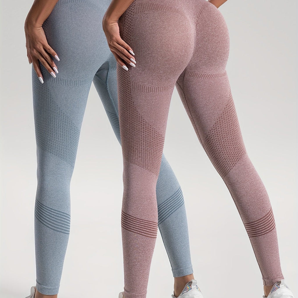 Valenzora | Elegance 2er-Set gepunktete Fitness Leggings für stilvolle Workouts