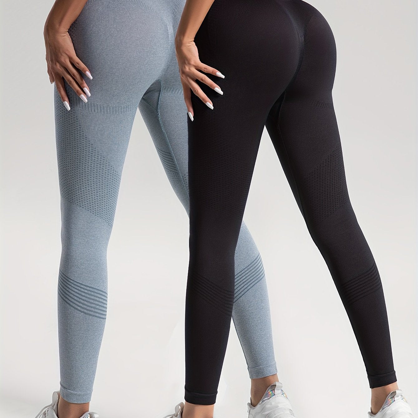 Valenzora | Elegance 2er-Set gepunktete Fitness Leggings für stilvolle Workouts