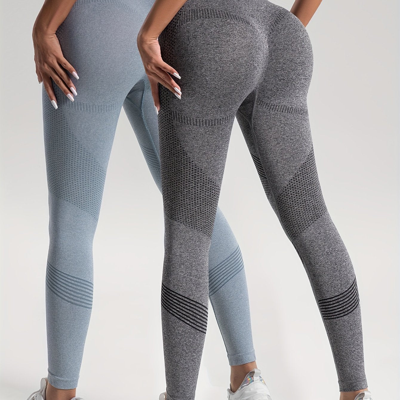 Valenzora | Elegance 2er-Set gepunktete Fitness Leggings für stilvolle Workouts