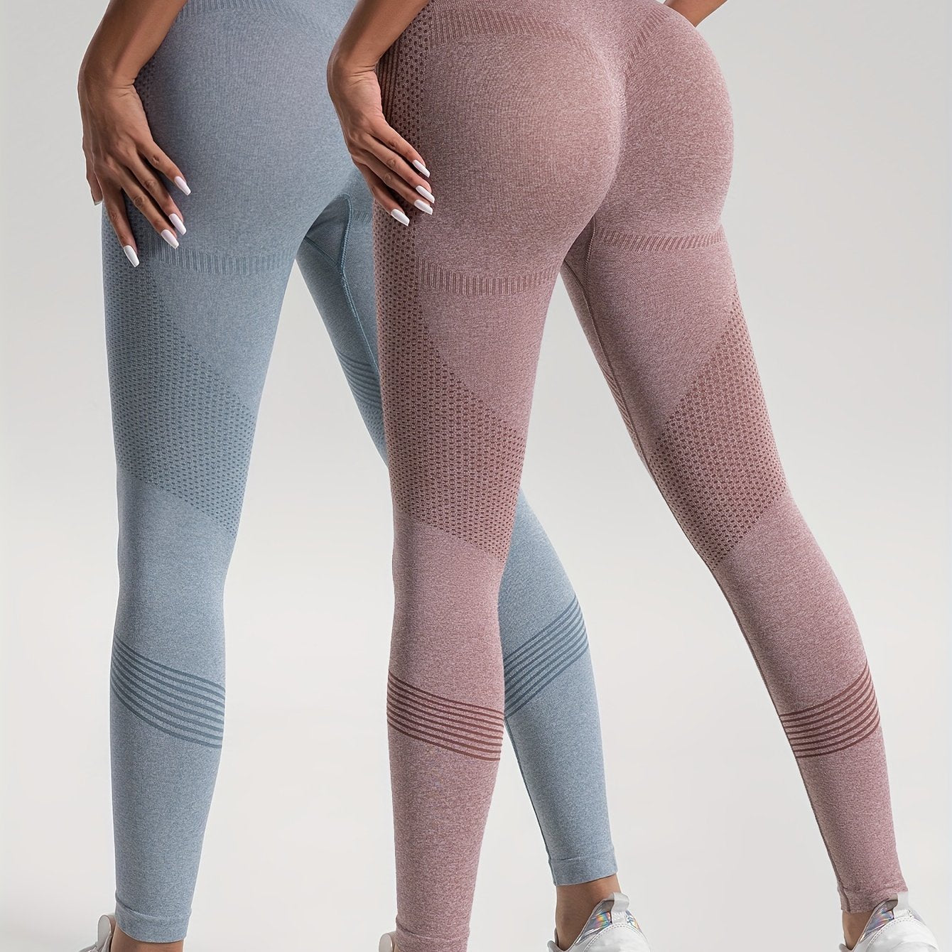 Valenzora | Elegance 2er-Set gepunktete Fitness Leggings für stilvolle Workouts