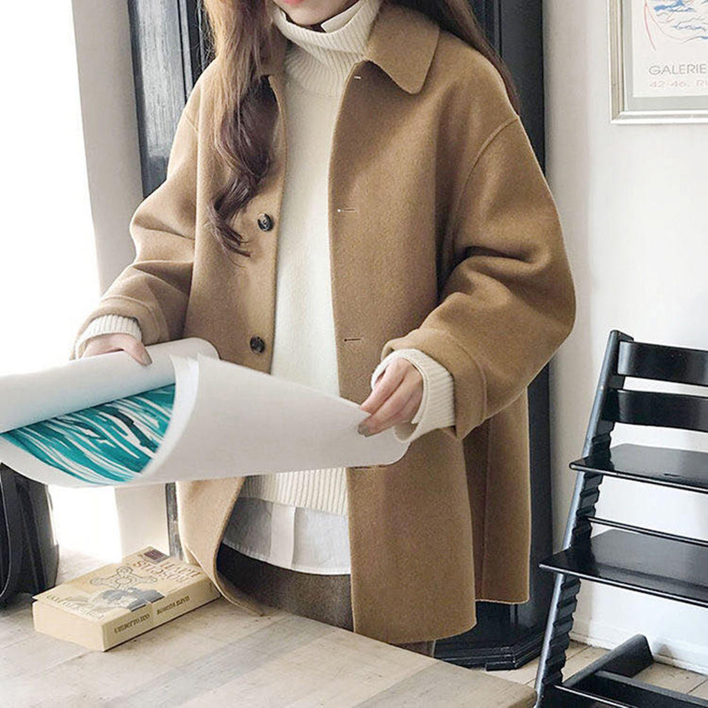 Valenzora Single-breasted elegant women's coat