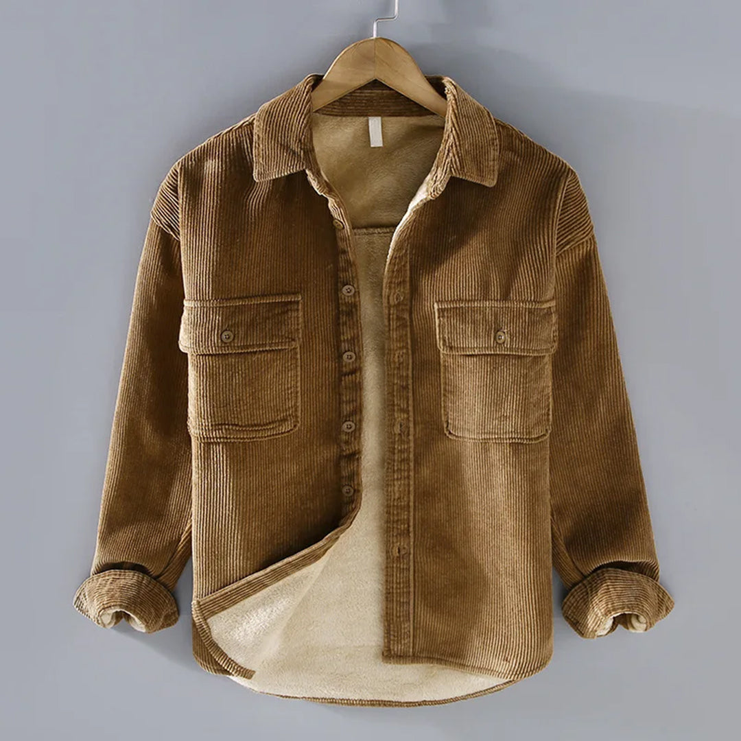 Valenzora | Langärmlige Cordjacke mit Taschen
