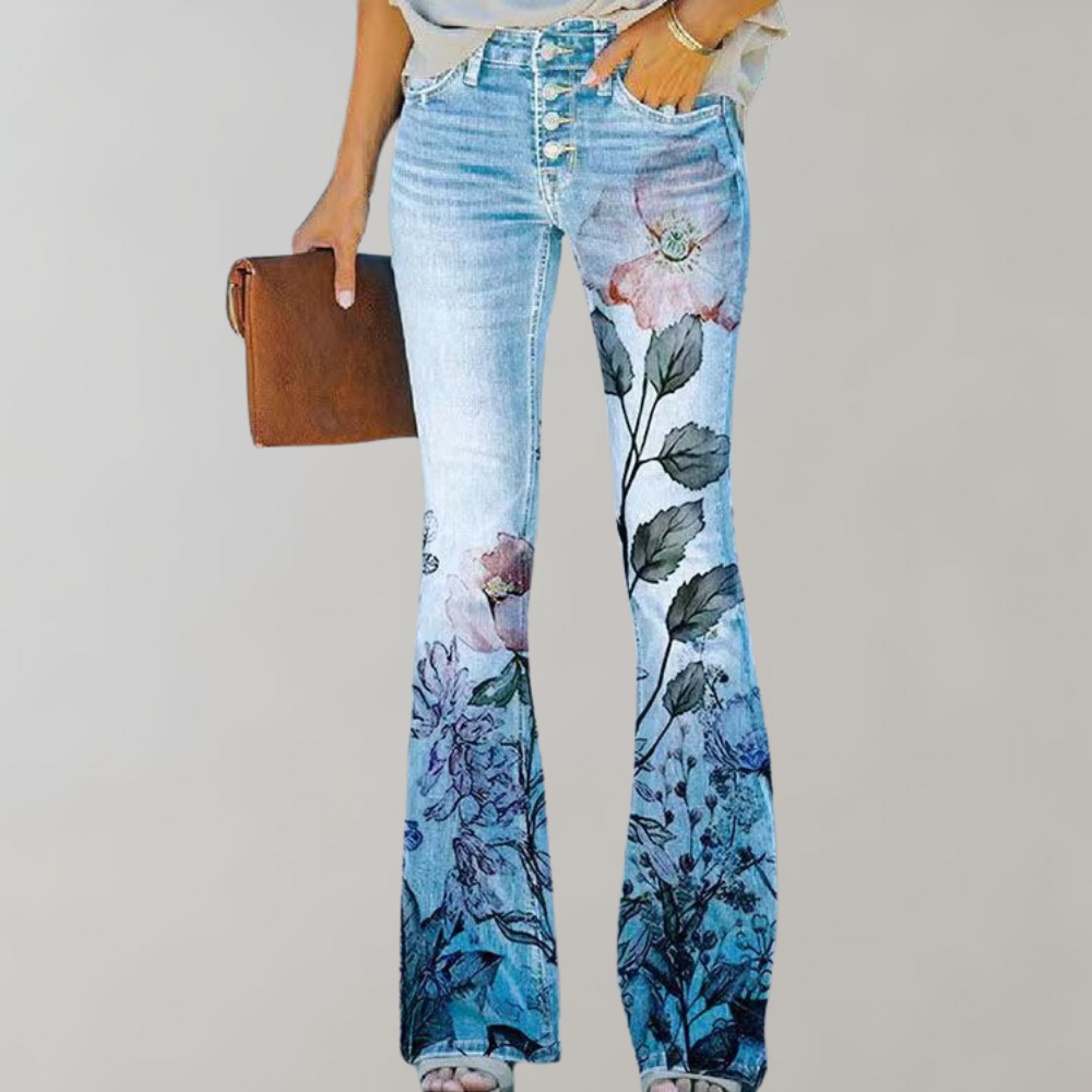 Valenzora | Damen Schlaghose aus Denim mit Stretch