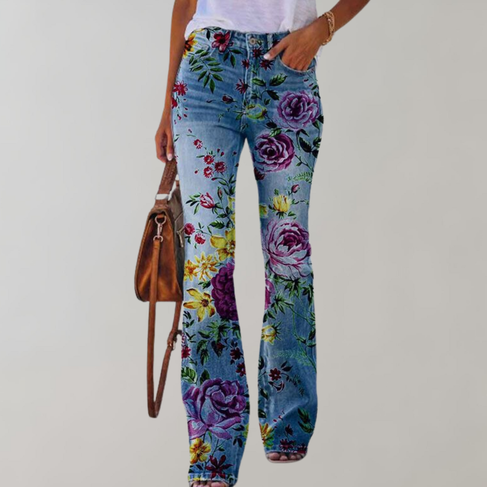 Valenzora | Damen Schlaghose aus Denim mit Stretch