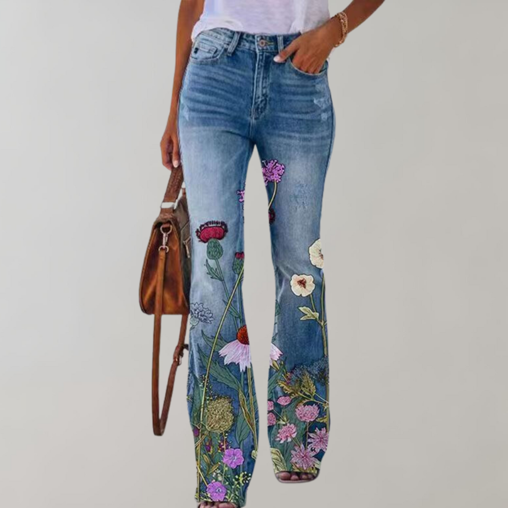 Valenzora | Damen Schlaghose aus Denim mit Stretch