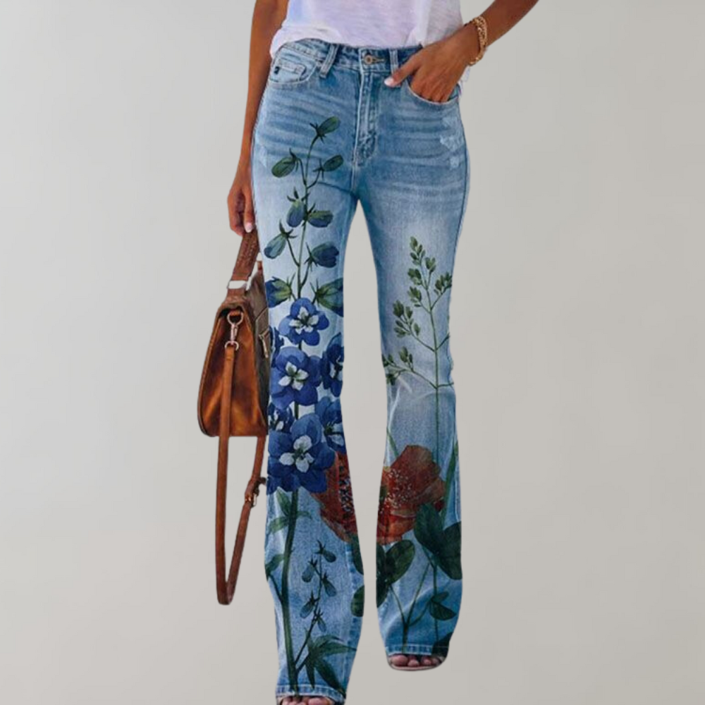 Valenzora | Damen Schlaghose aus Denim mit Stretch