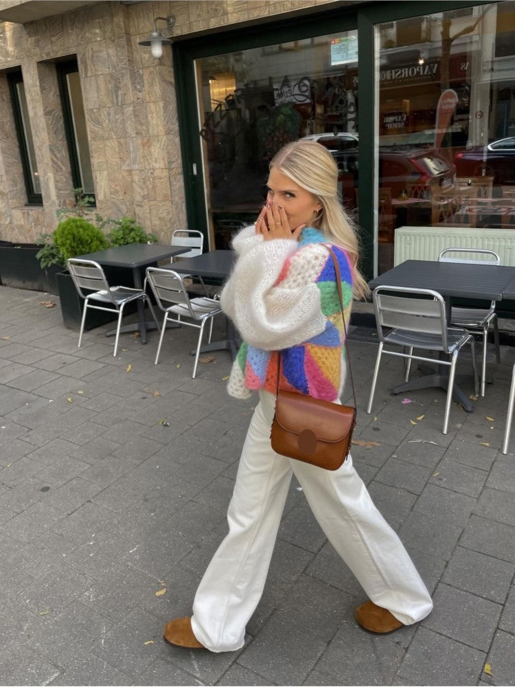 Valenzora | Cardigan with colorful patchwork