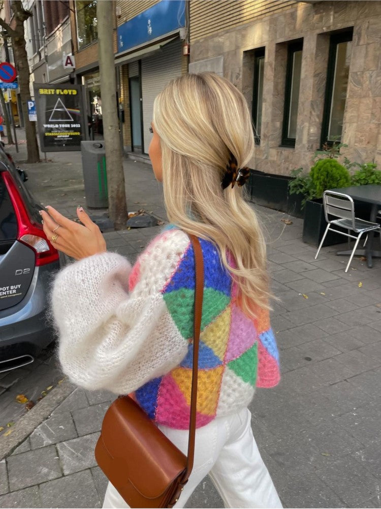 Valenzora | Cardigan with colorful patchwork