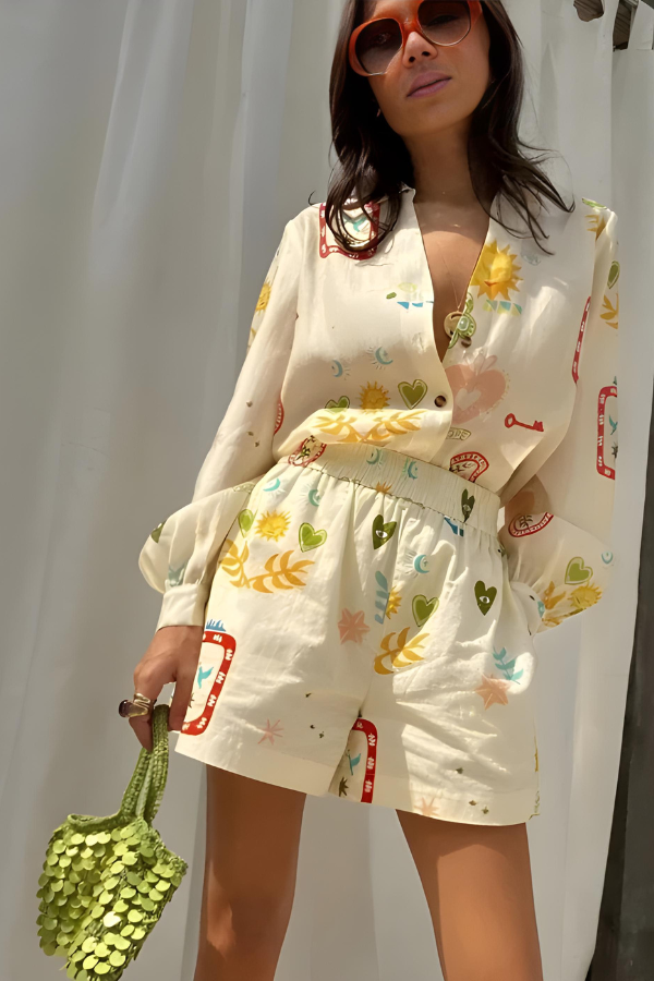 Valenzora | Long-sleeved and short-sleeved set